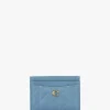 Essentials Quilted Pillow Bluebell Leather Card Case