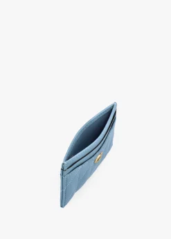 Essentials Quilted Pillow Bluebell Leather Card Case