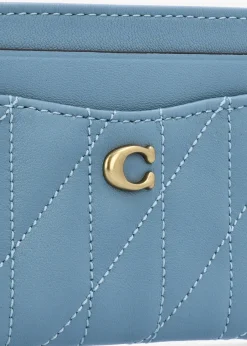 Essentials Quilted Pillow Bluebell Leather Card Case