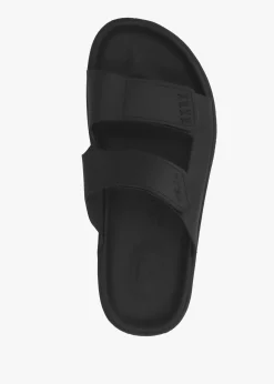 Etna Full Black Leather Sandals