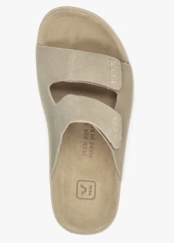 Etna Taupe Almond Suede Sandals