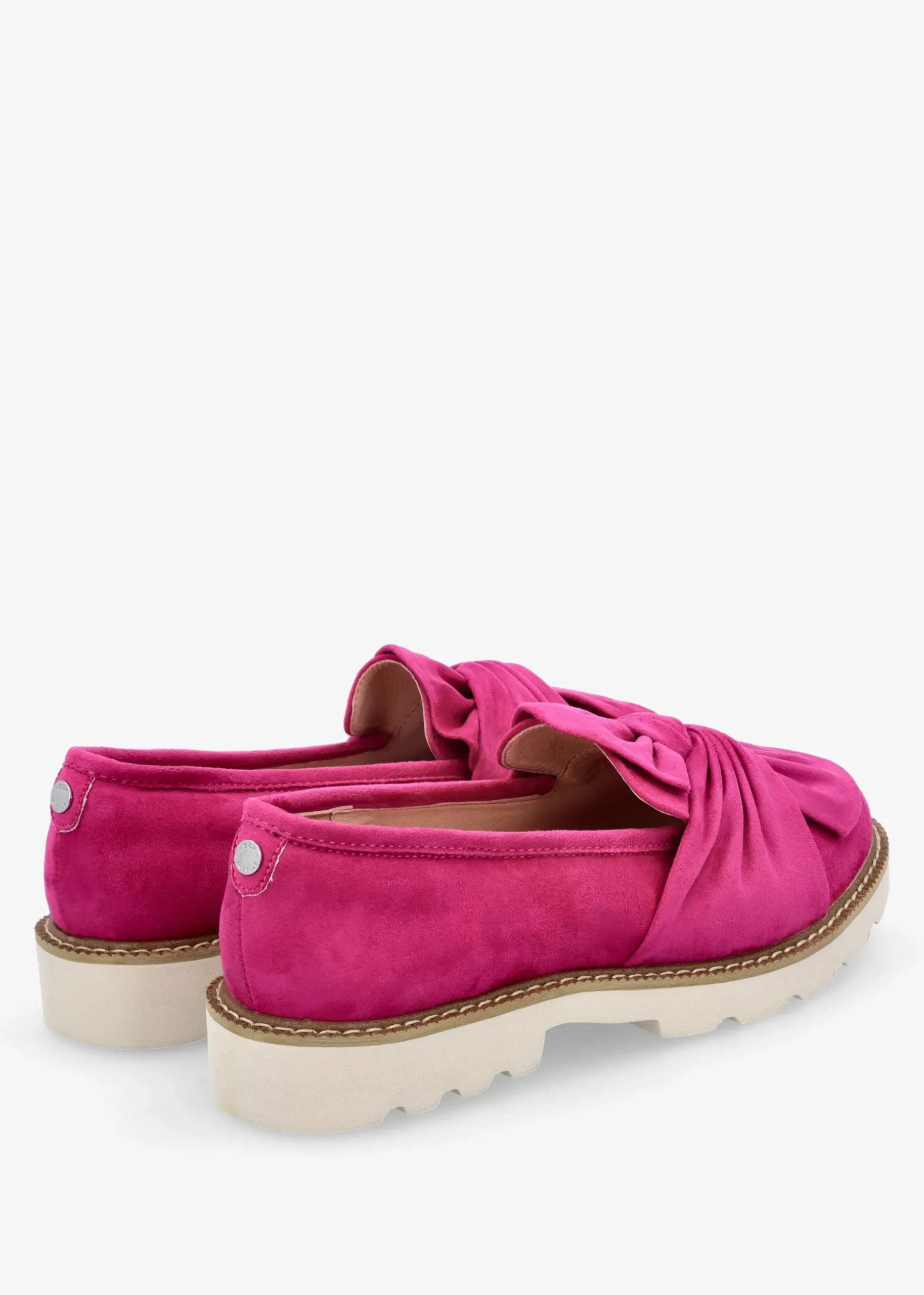 Eves Pink Textile Loafers
