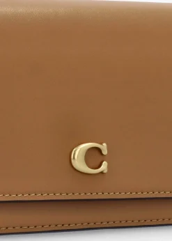 Evie Honey Brown Leather Wallet Bag