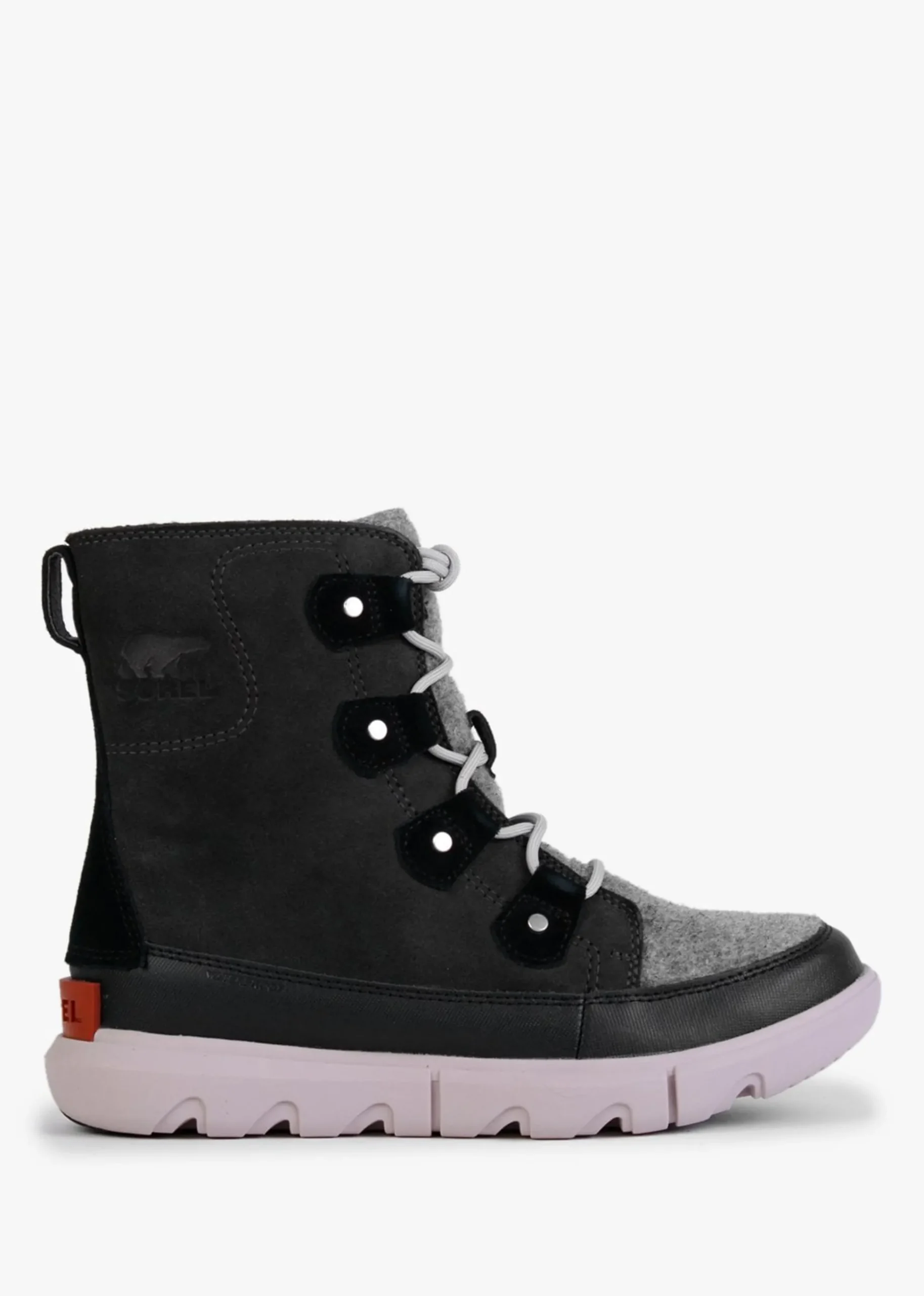 Explorer II Joan Felt Jet Vapor Suede Ankle Boots