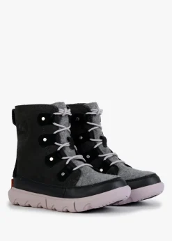 Explorer II Joan Felt Jet Vapor Suede Ankle Boots