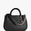 Fedora Black Shoulder Satchel Bag
