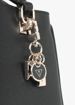 Fedora Black Shoulder Satchel Bag