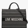 Flower Nero Tote Bag