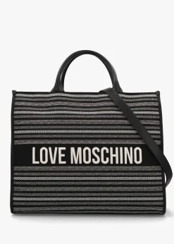 Flower Nero Tote Bag