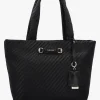 Francy Woven Black Tote Bag