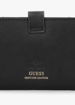 G Logo Black Leather Card Case