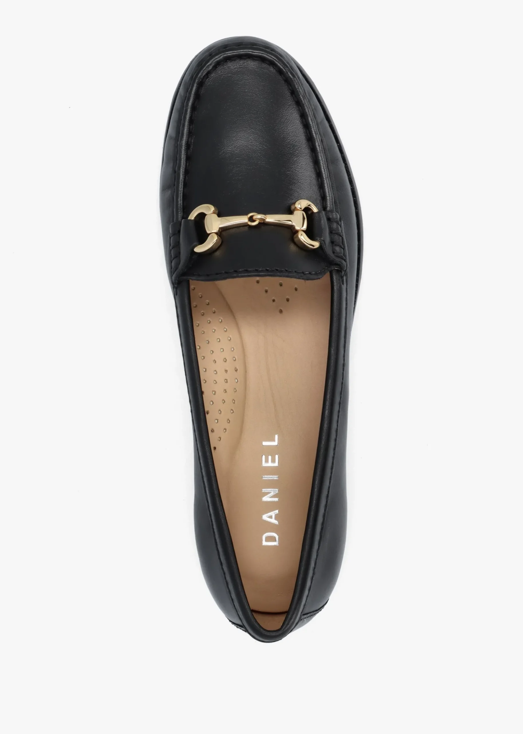Galtro Black Smooth Leather Snaffle Loafers