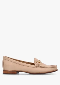 Galtro Nude Tumbled Leather Snaffle Loafers