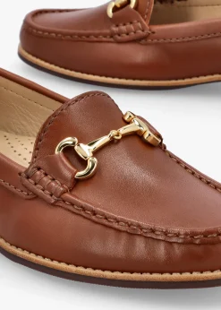 Galtro Tan Smooth Leather Snaffle Loafers