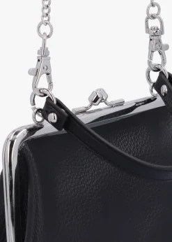 Granny Frame Black Purse