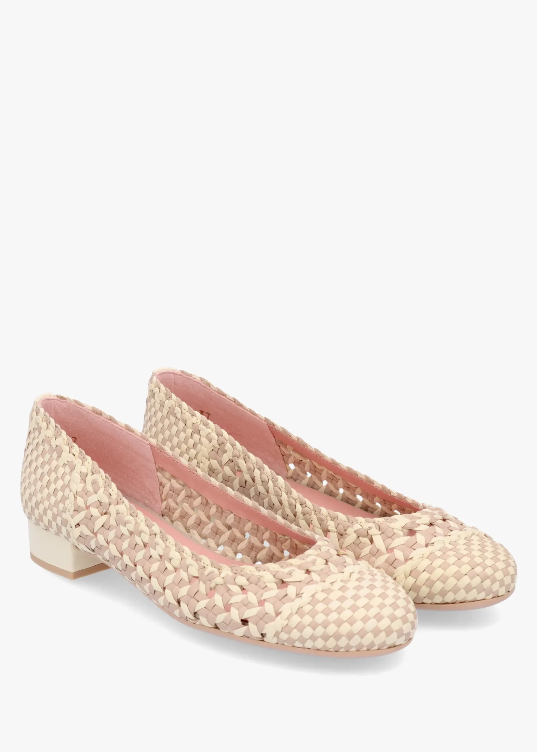 Gretschen Multicoloured Woven Leather Ballerina Pumps
