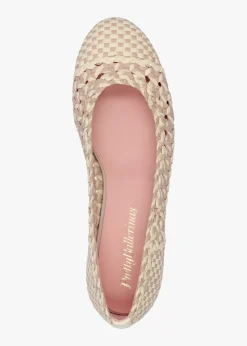 Gretschen Multicoloured Woven Leather Ballerina Pumps