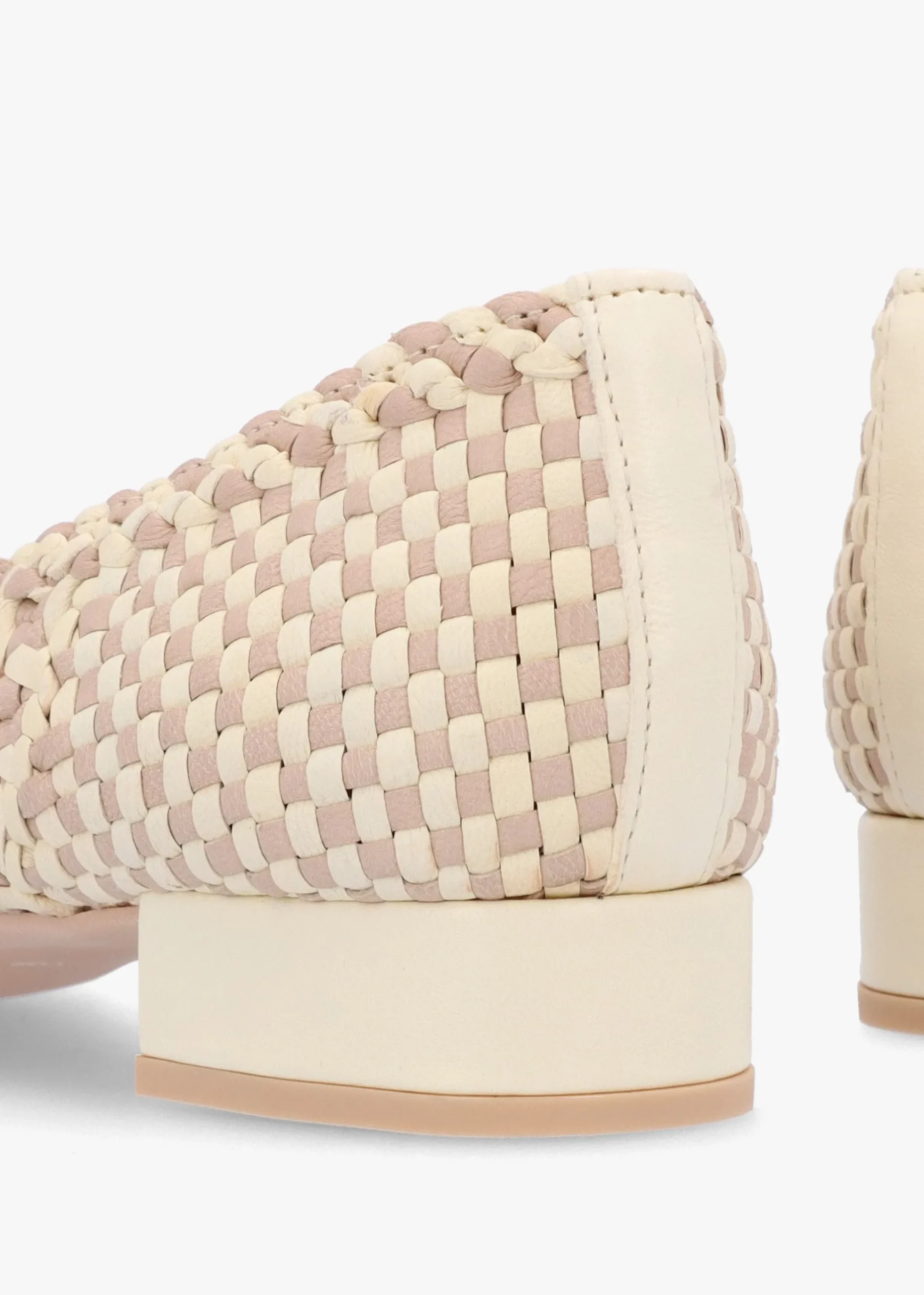 Gretschen Multicoloured Woven Leather Ballerina Pumps