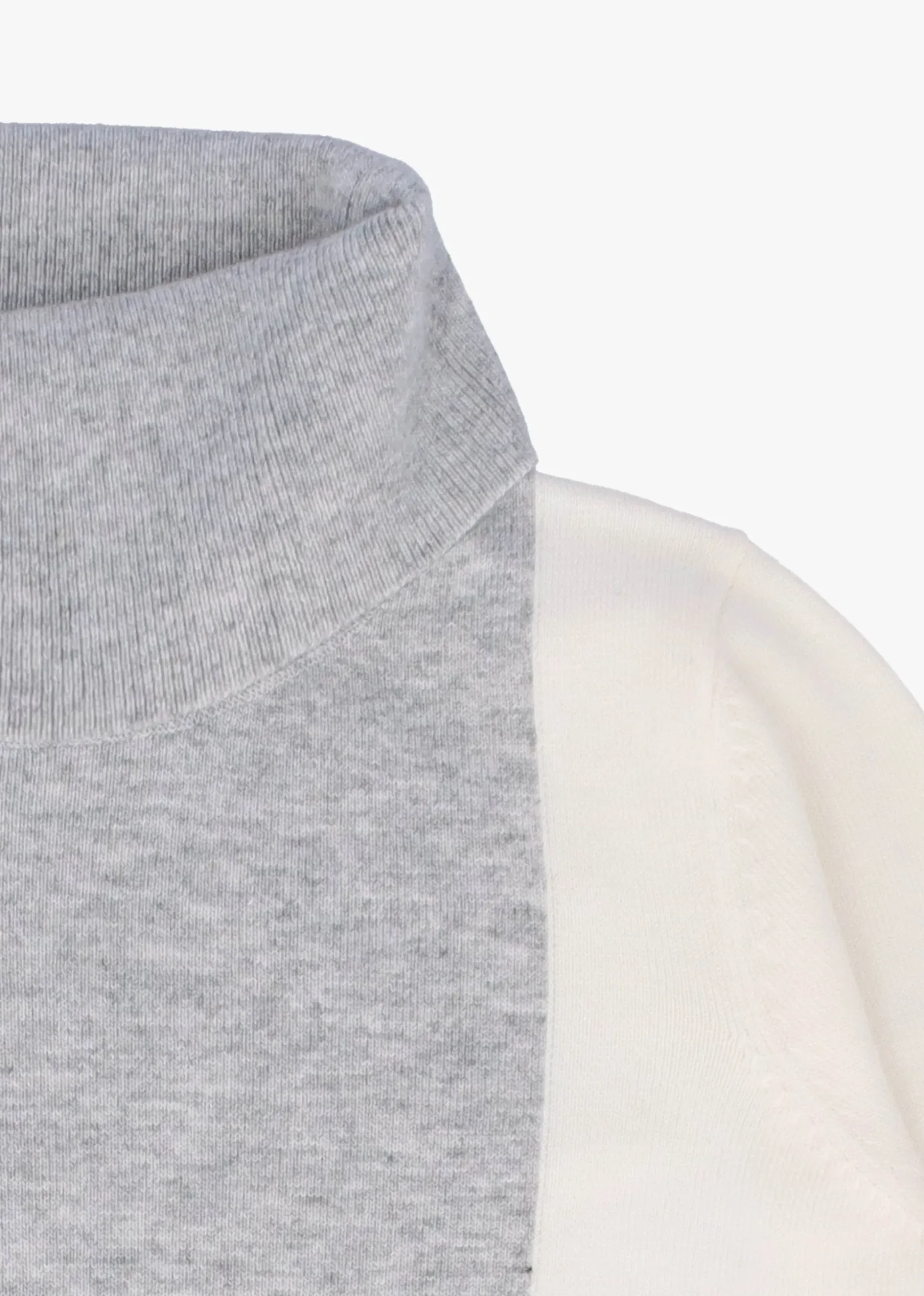 Grey Wool Mix Roll Neck Knitted Jumper