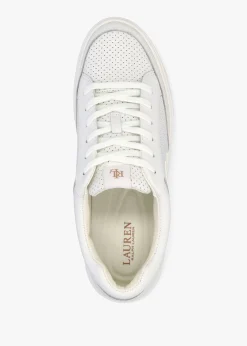 Hailey Snow White Leather Trainers