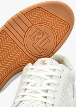 Hailey Snow White Leather Trainers