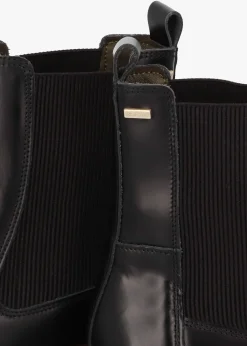 Harmby Black Leather Chelsea Boots