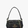 Hazel Medium Quilted Black Leather Shoulder Bag