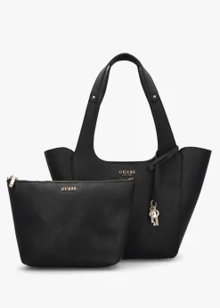 Helina Black Tote Bag