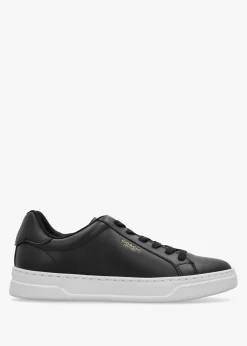 High Line Black Optic White Leather Trainers