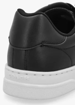 High Line Black Optic White Leather Trainers