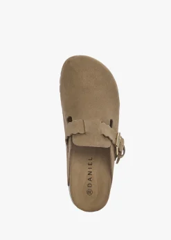 Iclog Beige Suede Clogs