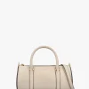 Icon Milk Glass Leather Barrel Cross-Body Bag