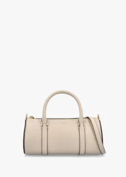 Icon Milk Glass Leather Barrel Cross-Body Bag