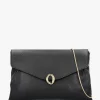 Inclutch Black Tumbled Leather Envelope Clutch