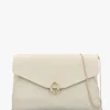 Inclutch Cream Tumbled Leather Envelope Clutch