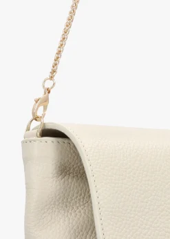 Inclutch Cream Tumbled Leather Envelope Clutch