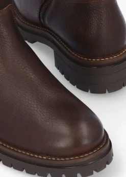 Ingrid Dark Brown Leather Knee High Boots