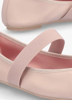 Kristen Pink Leather Ballet Pumps