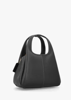 Lana 23 Black Leather Shoulder Bag
