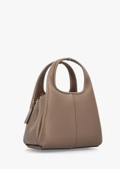 Lana 23 Dark Stone Leather Shoulder Bag