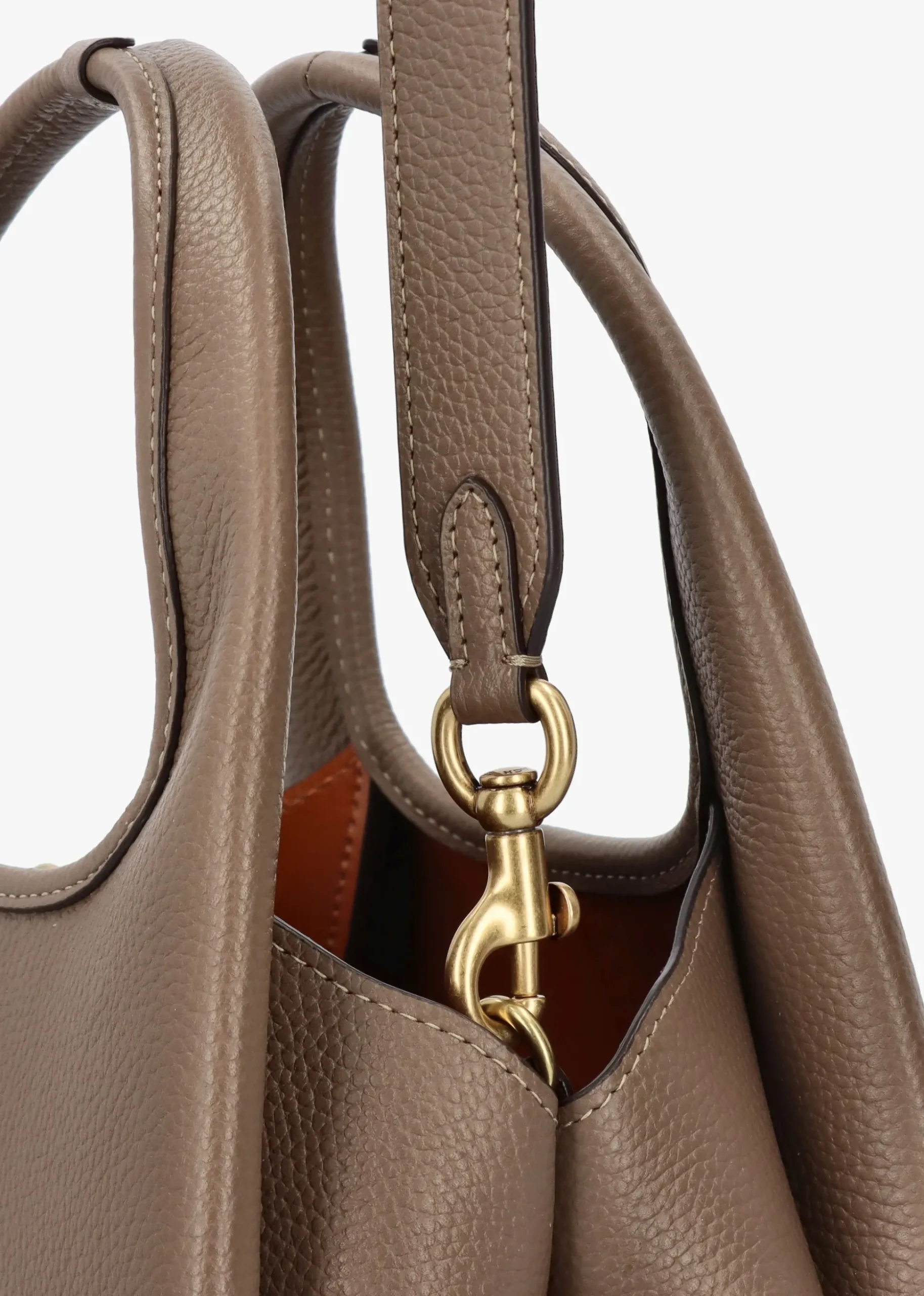 Lana 23 Dark Stone Leather Shoulder Bag