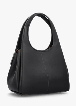 Lana Large Black Leather Shoulder Bag