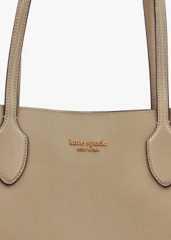 Large Bleecker Timeless Taupe Leather Tote Bag