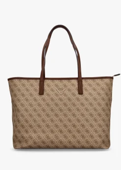 Large Power Play Latte Logo Tech Tote Bag