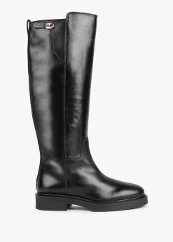 Legacy Black Leather Knee Boots
