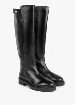 Legacy Black Leather Knee Boots