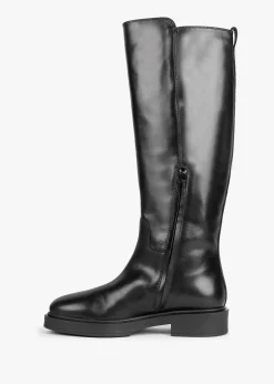 Legacy Black Leather Knee Boots