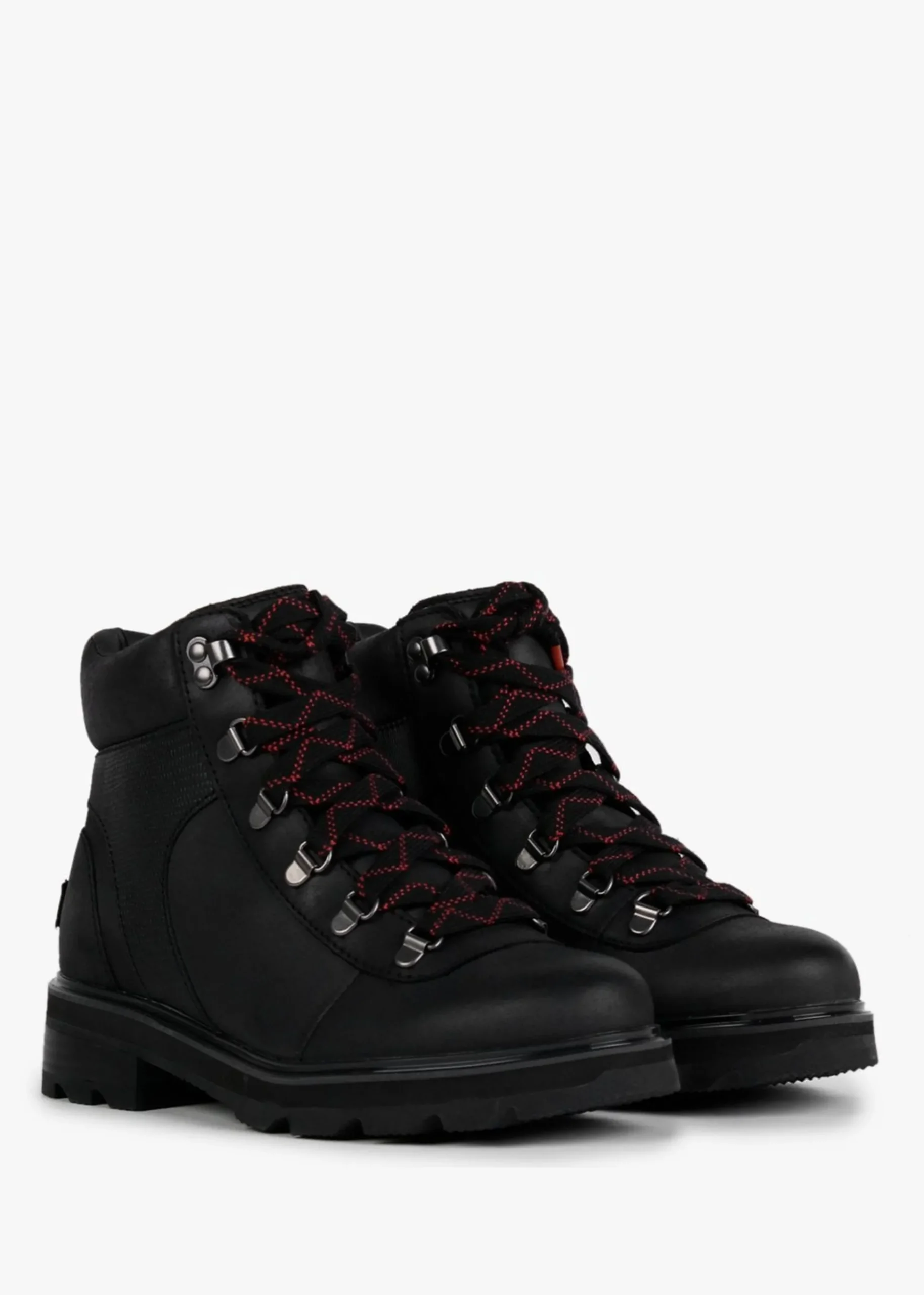 Lennox Black Leather Hiker STKD Waterproof Boots