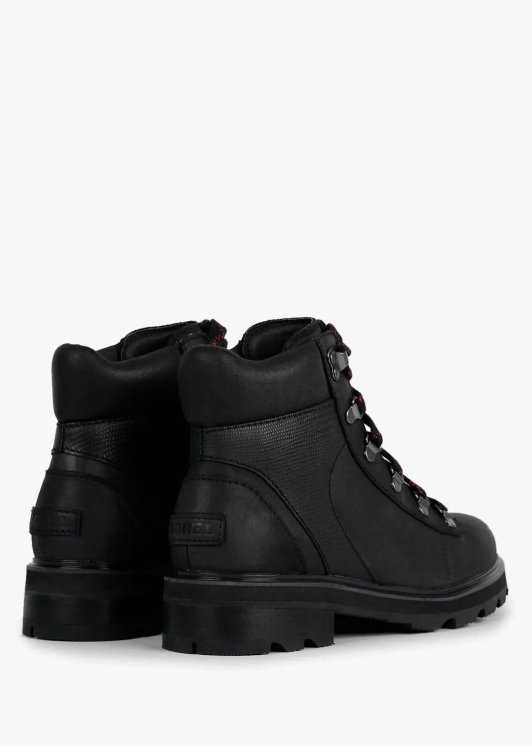 Lennox Black Leather Hiker STKD Waterproof Boots