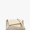 Leonie Cream Leather Cross-Body Bag